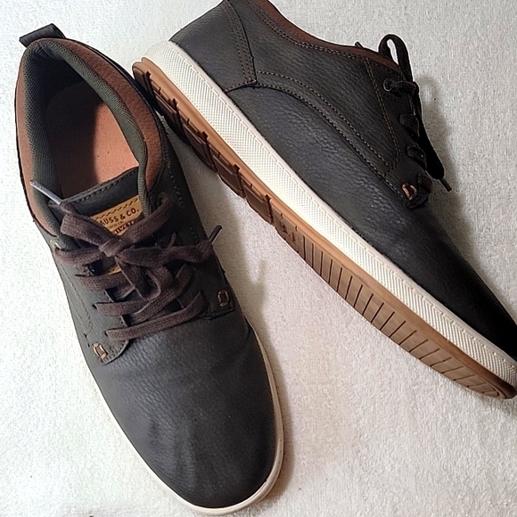 Levi's Other - Levi's Strauss Marvin WX Brown Tan Leathers Casual Lace-up Sneakers. Size 10